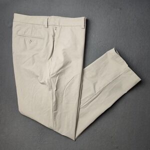 Vineyard Vines On-The-Go Pants Mens 35x30 Beige OTG Performance Stretch Casual